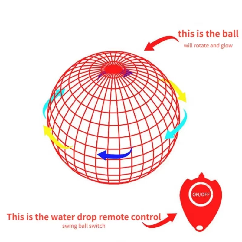 LED Light up Flying Ball Boomerang - Magic Fly Nova Orb Hover Spinner Fidget Toy for Children Family Fun Gift