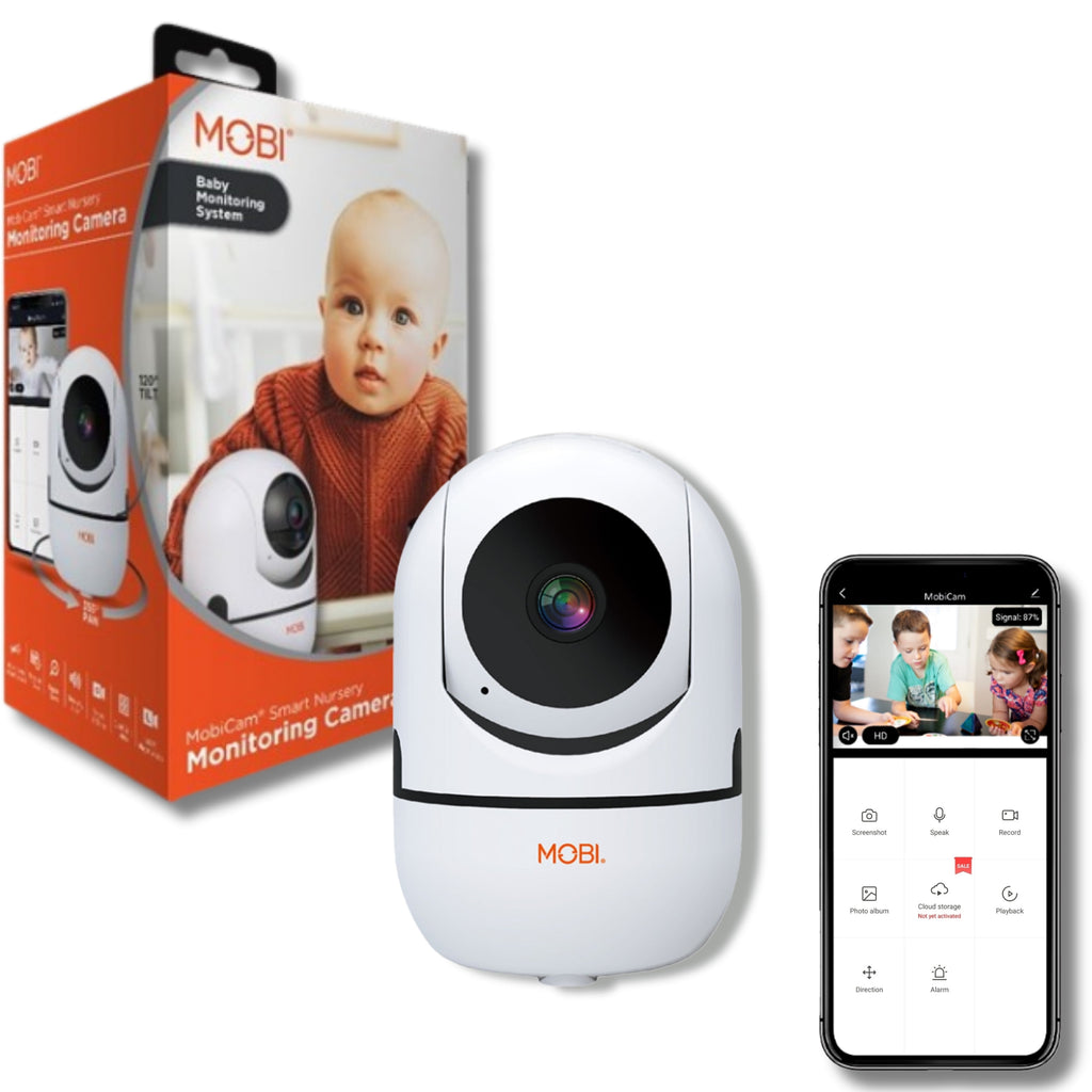 cam HDX Wi-Fi Pan & Tilt Cámara Inteligente De Monitoreo Para Guardería, Monitor De Video Para Bebé, Visión Nocturna, Detección De Movimiento, Full HD, Audio Bidireccional, Vista Remota Y Grabación Con App Inteligente Gratis