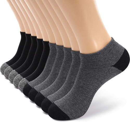 10/20/600 Pairs Cotton/Poly Slim Fit or Cushion Low Cut Ankle Socks for Men/Women Wholesale Bulk Packs