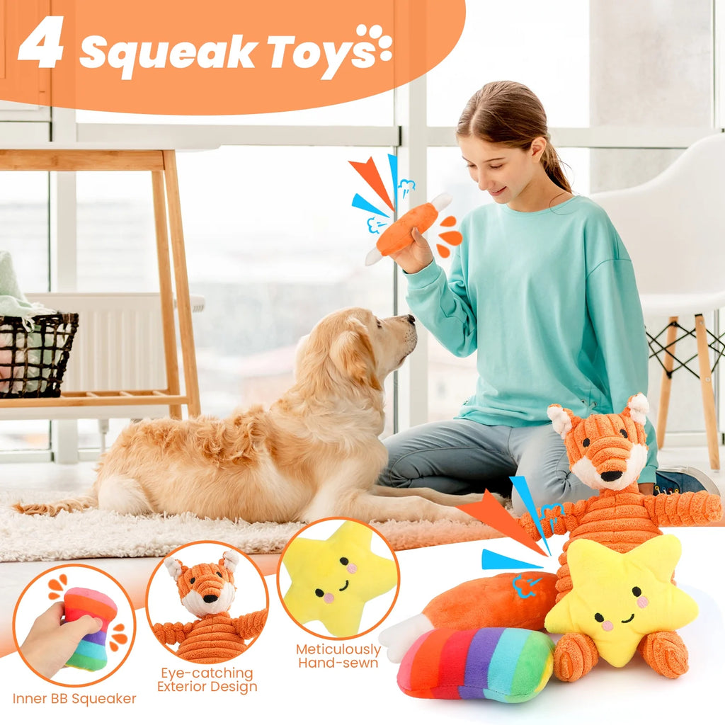 Juguetes Para Perros Pequeños, Paquete De 10 Juguetes Masticables Para Cachorros Para La Dentición Y El Entrenamiento Con Juguetes De Peluche Con Sonido, Pelota De Premio Y Juguetes De Cuerda Para Mantenerlos Ocupados