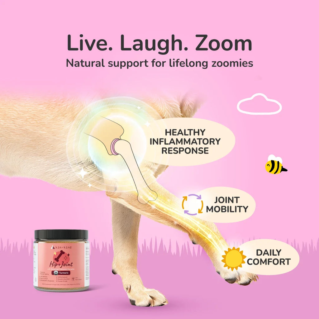 Suplemento Orgánico Para Cadera+Articulaciones Para Perros Y Gatos (Mediano) - 4 Oz